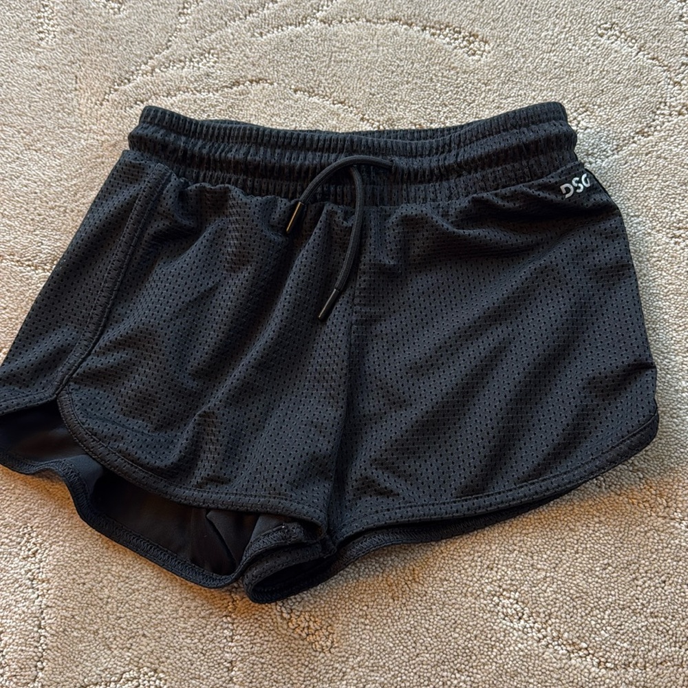 DSG Girls Black Athletic Workout Shorts Size S (8-9)